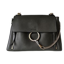 Bolsa Chloé FAYE Day Medium Verde Floresta Couro Verde escuro