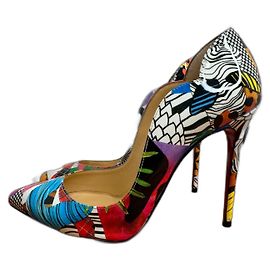 Christian Louboutin Hot Chick 100 Patent Sapeur Multicolor Size 36 Other