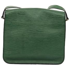 Louis Vuitton-LOUIS VUITTON Epi Cartouchiere MM Shoulder Bag Green M52244 LV Auth 91579-Green