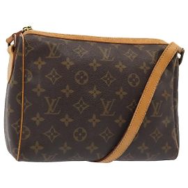 LOUIS VUITTON Bolsa de Ombro Monogram Tulle Lee M51348 LV Auth bs18530 Monograma
