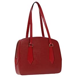 Louis Vuitton-LOUIS VUITTON Epi Voltaire Hand Bag Red M52437 LV Auth 93116-Red