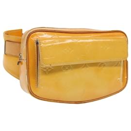 Louis Vuitton-LOUIS VUITTON Monogram Vernis Fulton Waist bag Gris M91041 LV Auth 92300-Grey