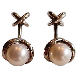 Mauboussin Gemelli unisex con perle e argento sterling 925 Argento Bianco sporco