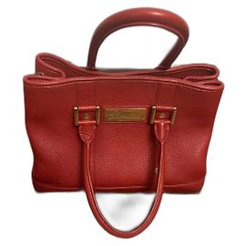 Sac Cabas Chopard en Cuir Graine Rouge Rouge