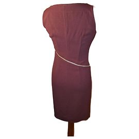 Robe Moschino Prune en Acétate Prune