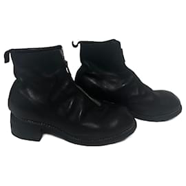 Autre Marque-Guidi Leather Boots-Black