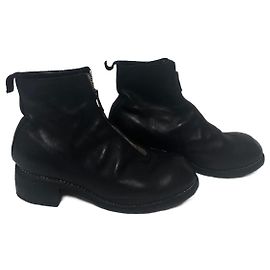 Autre Marque Guidi Lederstiefel Schwarz