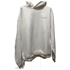 Marni Hoodie Letter of Love Schwarz Weiß Rot Baumwolle Schwarz Weiß Rot