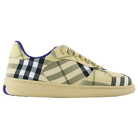 Tênis de terraço - Burberry - Sintético - Bege Marrom Bege
