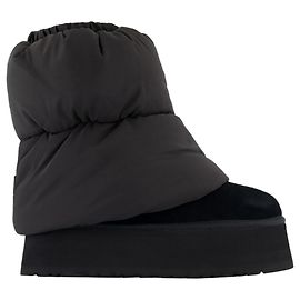 W Classic Mini Dipper Puffer Ankle Boots - UGG - Leather - Black Black