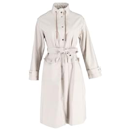 Max Mara-Max Mara The Cube Marco Overcoat in White Cotton-White,Cream