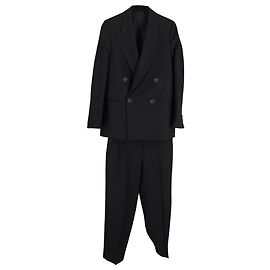 Acne Studios Double Breasted Suit in Black Polyester Black