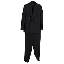 Acne-Acne Studios Double Breasted Suit in Black Polyester-Black