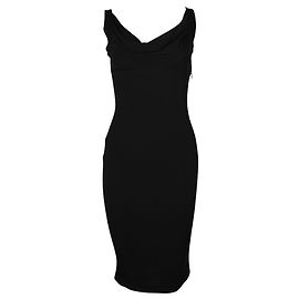 Dsquared2 Robe midi noire à col bénitier Noir