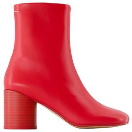 Maison Martin Margiela Botas anatómicas - MM6 Maison Margiela - Cuero - Rojo Roja