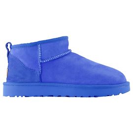 W Classic Ultra Mini Ankle Boots - UGG - Leather - Blue Blue
