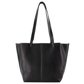 Tote Pm Shopper Bag - Vanessa Bruno - Leder - Schwarz Schwarz