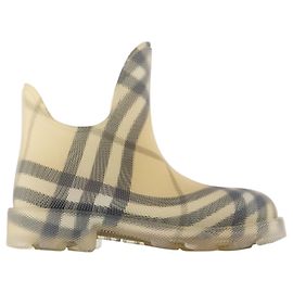 Marsh Low Ankle Boots - Burberry - Synthetic - Beige Brown Beige