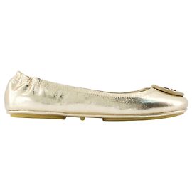Minnie Reiseballerinas - Tory Burch - Leder - Gold Golden Metallisch