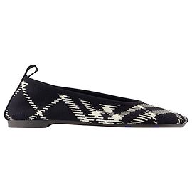 Bailarinas de Bebé 05 de Punto - Burberry - Nylon - Negro Negro
