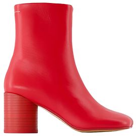 Maison Martin Margiela Botines anatómicos - MM6 Maison Margiela - Cuero - Rojo Roja