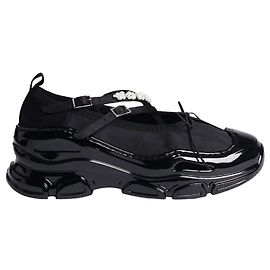 Baskets Classic Criss Cross Tracker - Simone Rocha - Pvc - Noir Noir