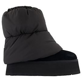 W Classic Mini Dipper Puffer Ankle Boots - UGG - Leather - Black Black
