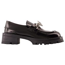 Alia Flat Shoes - Versace - Leather - Black Black