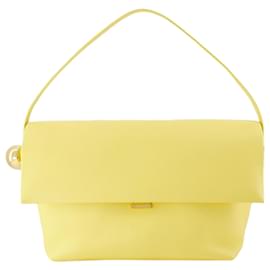 Jacquemus-Le Grand Rond Carre Bag - Jacquemus - Leather - Light Yellow-Yellow