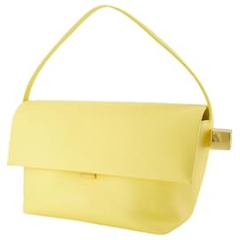 Jacquemus-Le Grand Rond Carre Bag - Jacquemus - Leather - Light Yellow-Yellow