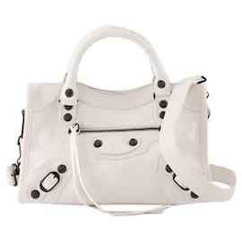 Balenciaga-Le City Mini Purse - Balenciaga - Leather - White-White