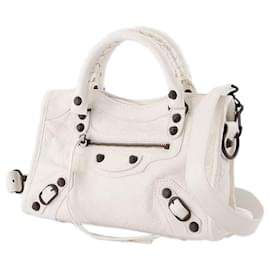 Balenciaga-Le City Mini Purse - Balenciaga - Leather - White-White