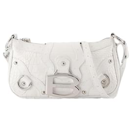 Balenciaga-Essex Small Shoulder Bag - Balenciaga - Synthetic - White-White