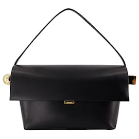 Jacquemus-Le Grand Rond Carre Bag - Jacquemus - Leather - Black-Black
