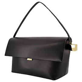Jacquemus-Le Grand Rond Carre Bag - Jacquemus - Leather - Black-Black