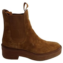 Bottines Raquel Loeffler Randall en daim marron cacao Marron