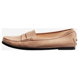 Tod's-Beige Gommino loafers - size EU 39.5-Other