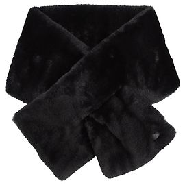 Saint Laurent Fleece-Crossover-Schal Schwarz