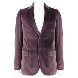 Paul Smith-Paul Smith The Soho Tailored-Fit Velvet Blazer-Purple