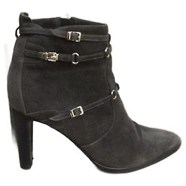 Bottines Hermès Gris Daim Gris