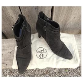 Hermès-Ankle Boots-Grey