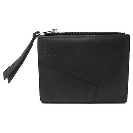 Loewe Puzzle Slim Compact Wallet Schwarz