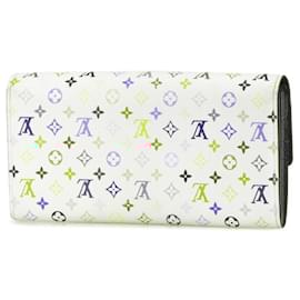 Louis Vuitton-Louis Vuitton Monogram Multicolor Portefeuille Sarah Long Wallet-White