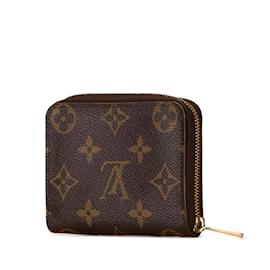 Louis Vuitton-Louis Vuitton Monogram Zippy Coin Purse-Brown