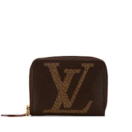 Louis Vuitton-Louis Vuitton Monogram Giant Zippy Coin Purse-Brown