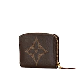 Louis Vuitton-Louis Vuitton Monogram Giant Zippy Coin Purse-Brown