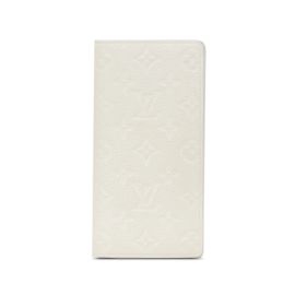 Louis Vuitton Monogram Empreinte Portefeuille Brazza NM Long Wallet White