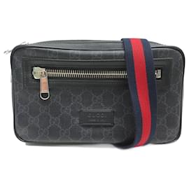 Gucci-NINE GUCCI GG 474293 BANANA BAG SUPREME GG CANVAS BELT BAG-Other