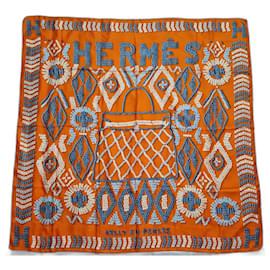 Hermès-giant Hermès Kelly square in pearls-Multiple colors