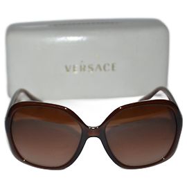 Versace óculos de sol Marrom